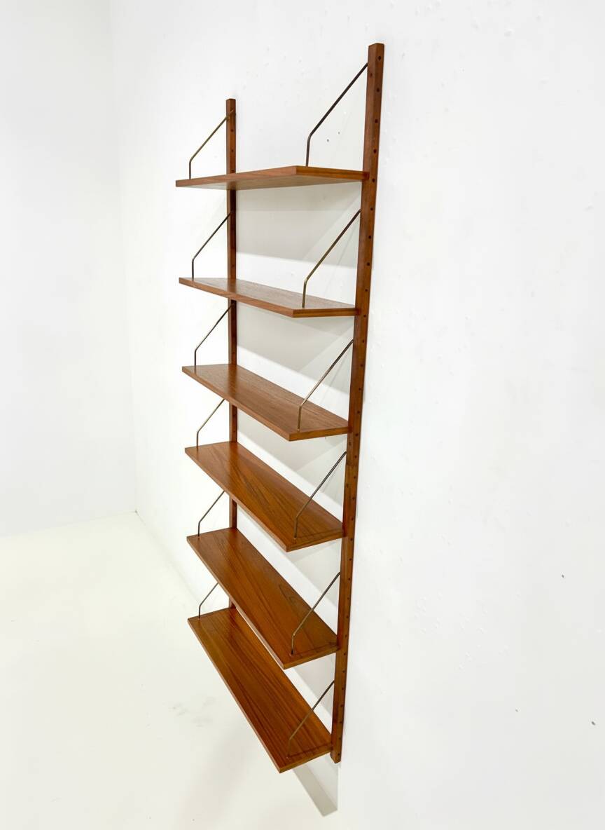 Mid-century shelving unit – set of 6 teak shelves, Beatrice V