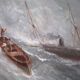Marine painting in oil on canvas by Paul SEIGNON, late 19th century.