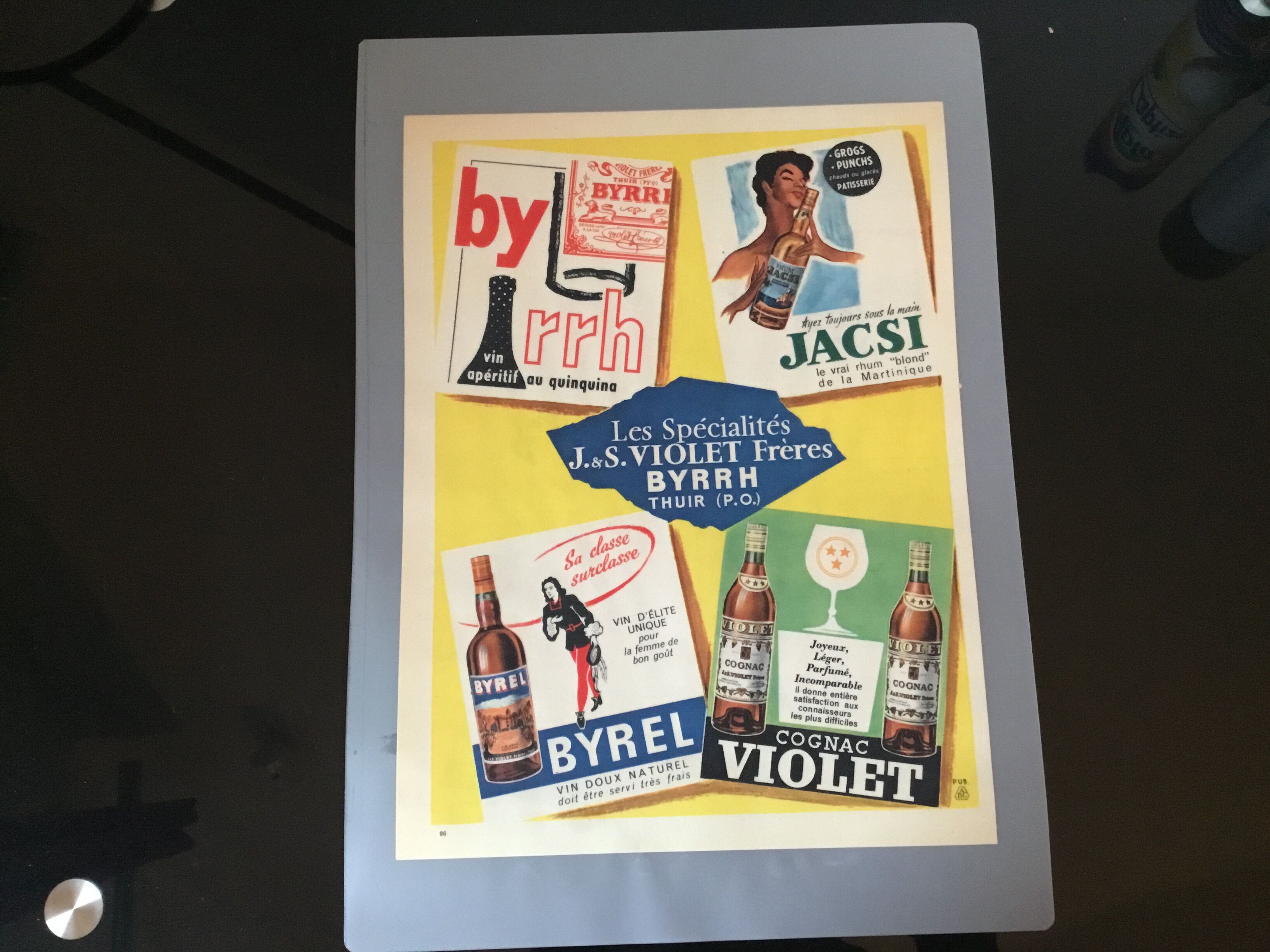 Vintage advertising to frame byrrh
