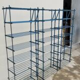 Set of 3 Rigidex iron storage locker shelves 1950s