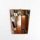 Mirror retroviseaur asymmetrical brass 42x36cm