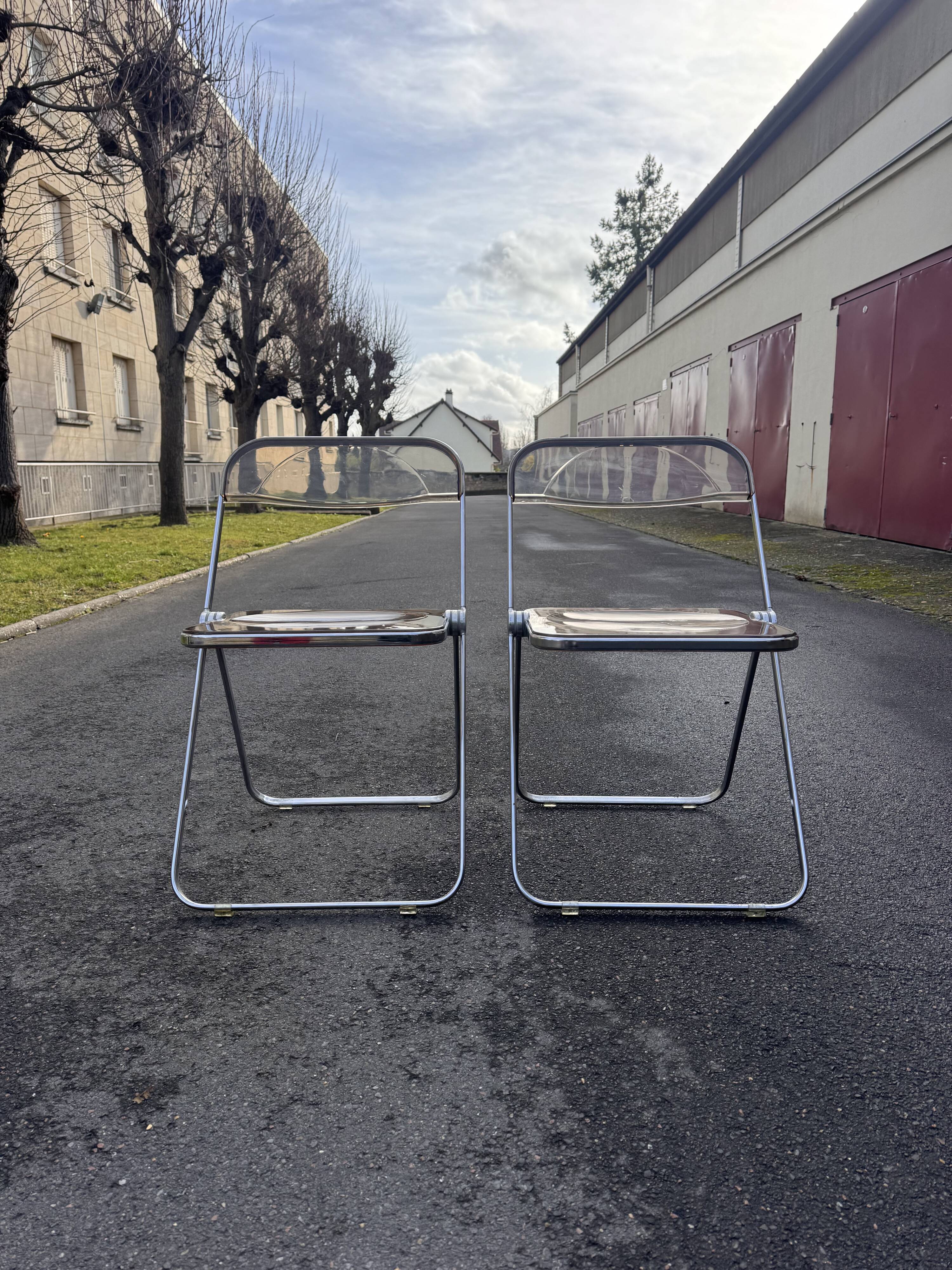 Suite de 4 chaises Plia - Giancarlo PIRETTI