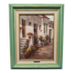 G. NESWADBA – Signed oil on canvas – Flowered alley – Painting 46x56 cm