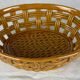 Vallauris ocher colored ceramic basket