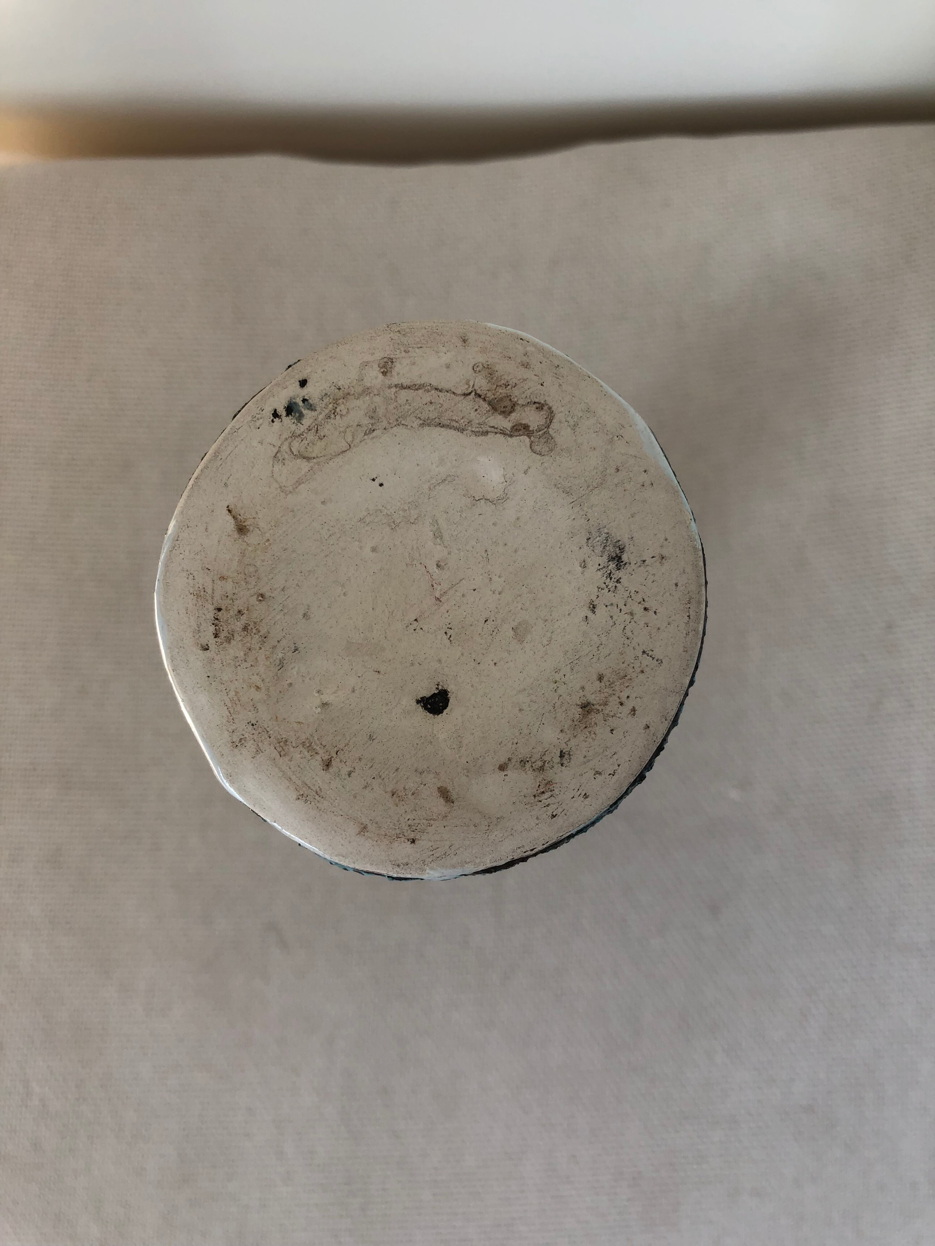 Vase Soliflore fat lava ceramic sea foam