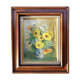 Oil on canvas yellow daisies