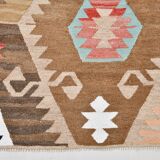 Large Multicolor Vintage Kilim Rug, 296x393Cm