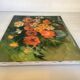 Tableau bouquet de fleurs huile sur toile signée