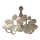 Contemporary pop white murano glass chandelier