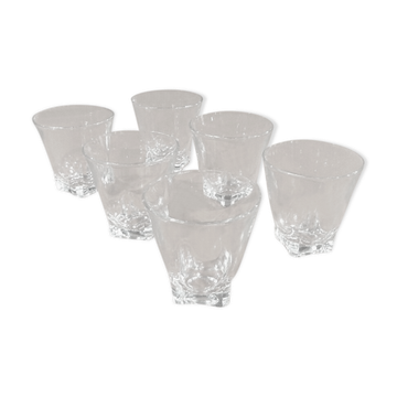 1950s Suite of 6 glasses Liqueur / Digestive France