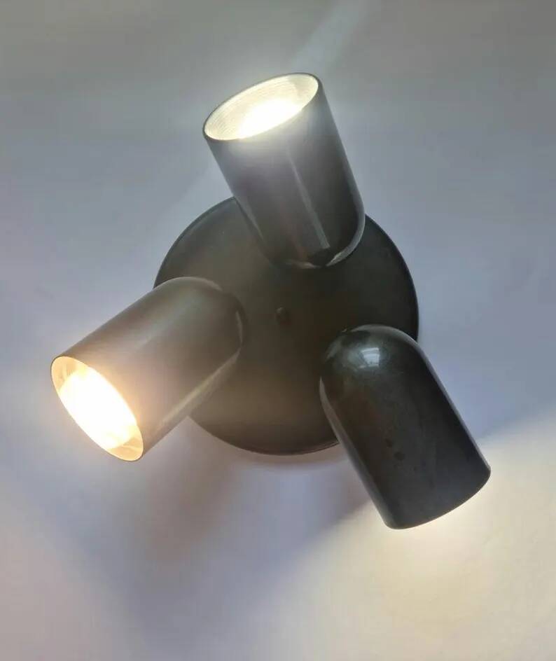 Lampe murale ou de plafond ajustable de style mid-century Space Age, plafonnier, Allemagne, 1970