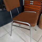 Lot de 4 chaises chromées vintage