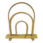 vintage 1950s 60s mid century magazine rack bamboo hawaii tiki style