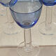 Six two-coloured wine or cocktail glasses.