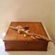 Old oak sewing box