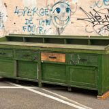 Old industrial workbench