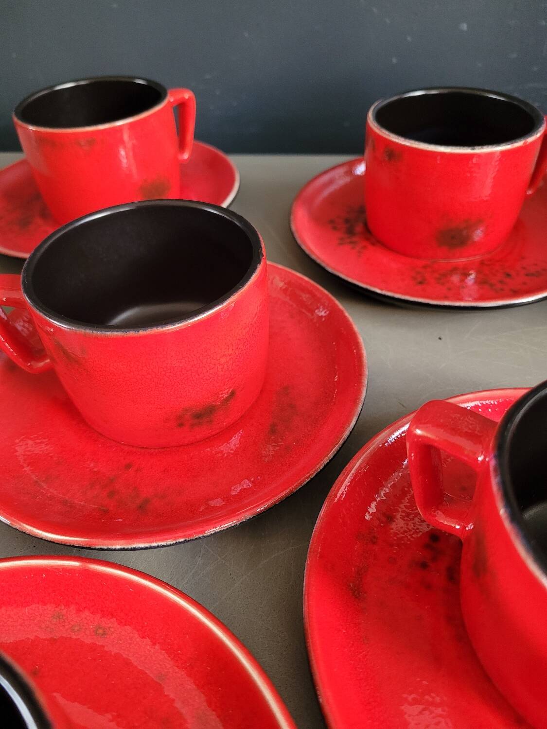 Complete vintage coffee set for 6 people
