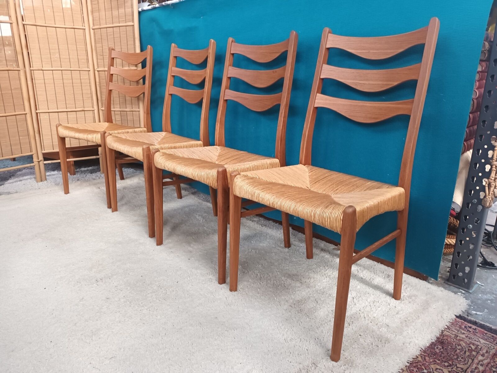 Series of 4 Danish teak chairs Arne Wahl Inversen