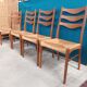 Series of 4 Danish teak chairs Arne Wahl Inversen