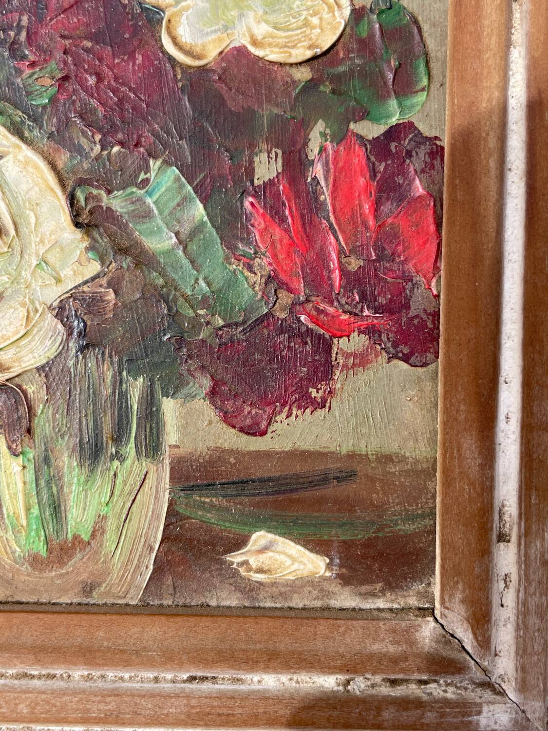 Small bouquet painted in oil