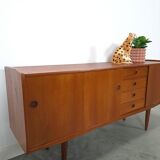 Teak veneer sideboard with drawers from Sweden