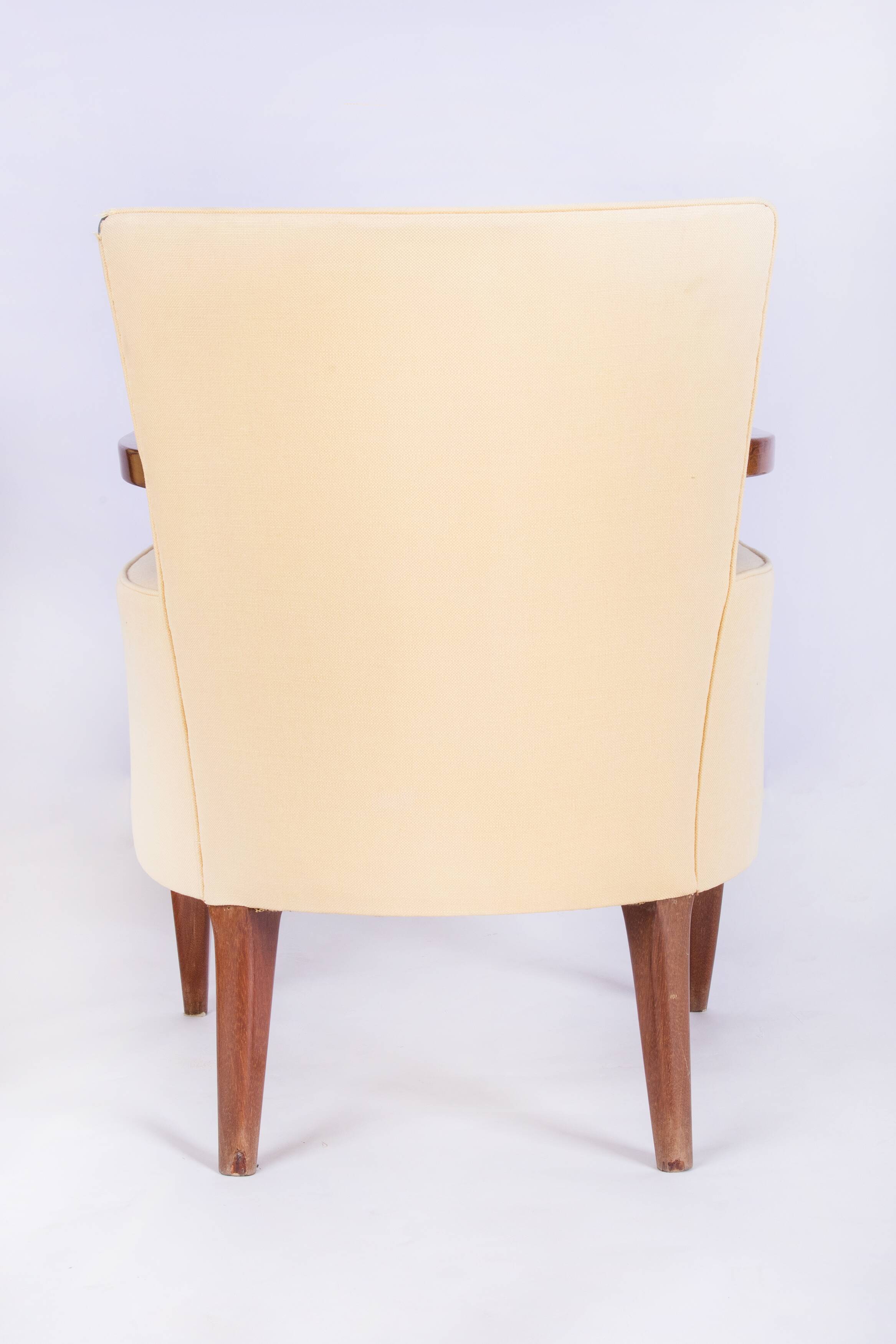 Set of armchairs and Ottoman art-deco