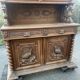Henri II two-body buffet carved from solid wood