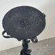Hand-forged wrought iron candlestick stand, mid-20th century