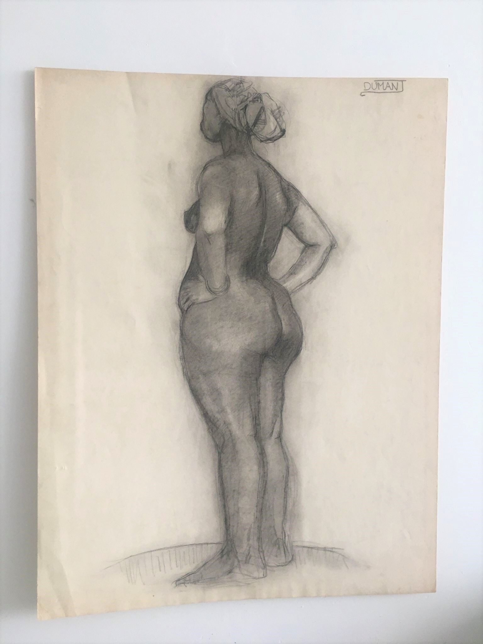 Drawing nude study