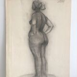 Drawing nude study