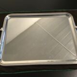 Christofle plate in silver metal