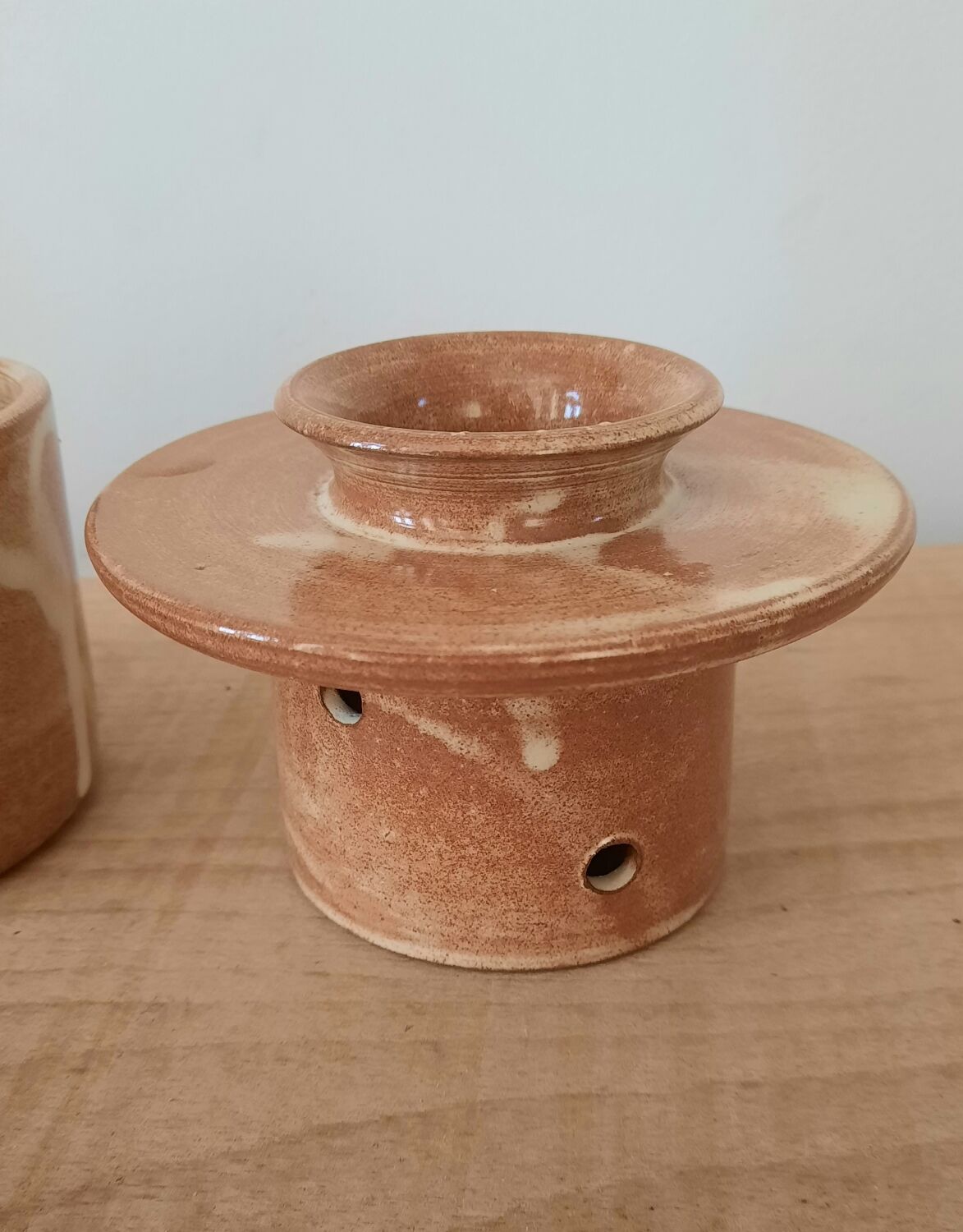 Stoneware butter dish