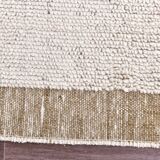 Mustards medium shaggy wool carpet , Hand made wool carpet