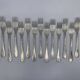 Set of 15 silver-plated dessert forks by Calegaro