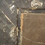 Oval carved wooden mirror 150x101cm