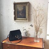 Old 19th century waterfall canvas