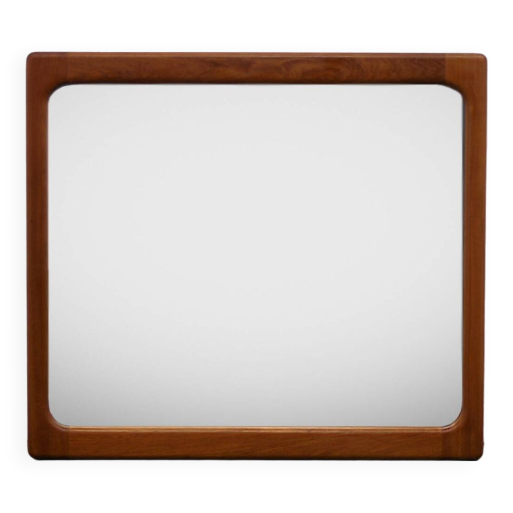 Danish solid teak mirror 60's