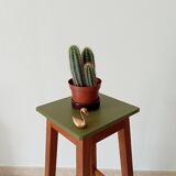 Vintage solid wood high stool