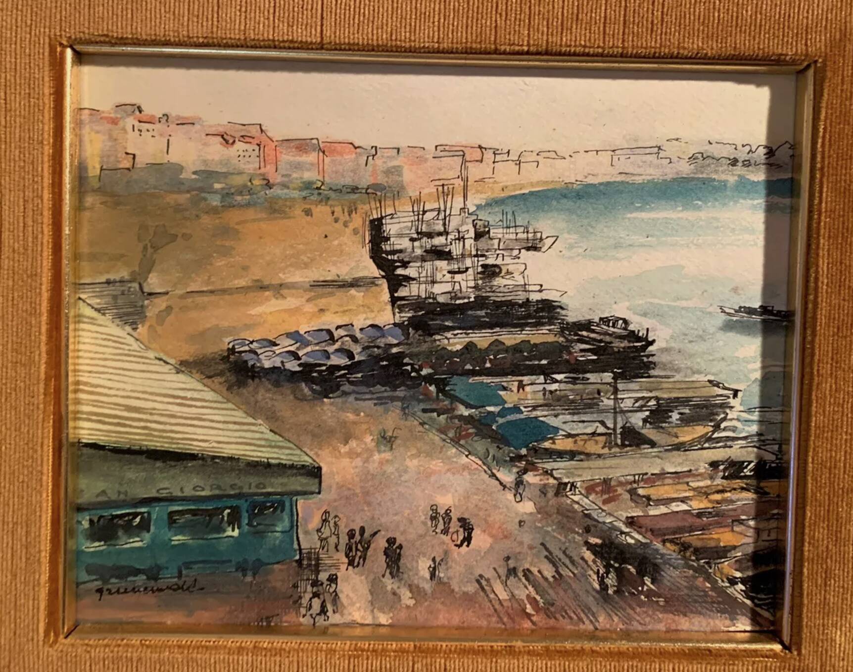 Jean Jacques GRUNENWALD (1911 - 1982) - Watercolor - Venice - 21x17 cm