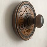 Pair of carved wooden wall hooks