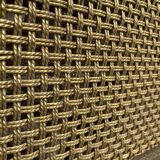 Gold metal wire mesh wall coat rack