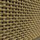 Gold metal mesh wall coat rack
