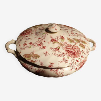 Vegetable bowl / tureen Johnson bros pink