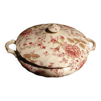 Vegetable bowl / tureen Johnson bros pink