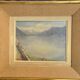 Painting by Albert Schweitzer 1885-1948 oil on canvas Lake Geneva