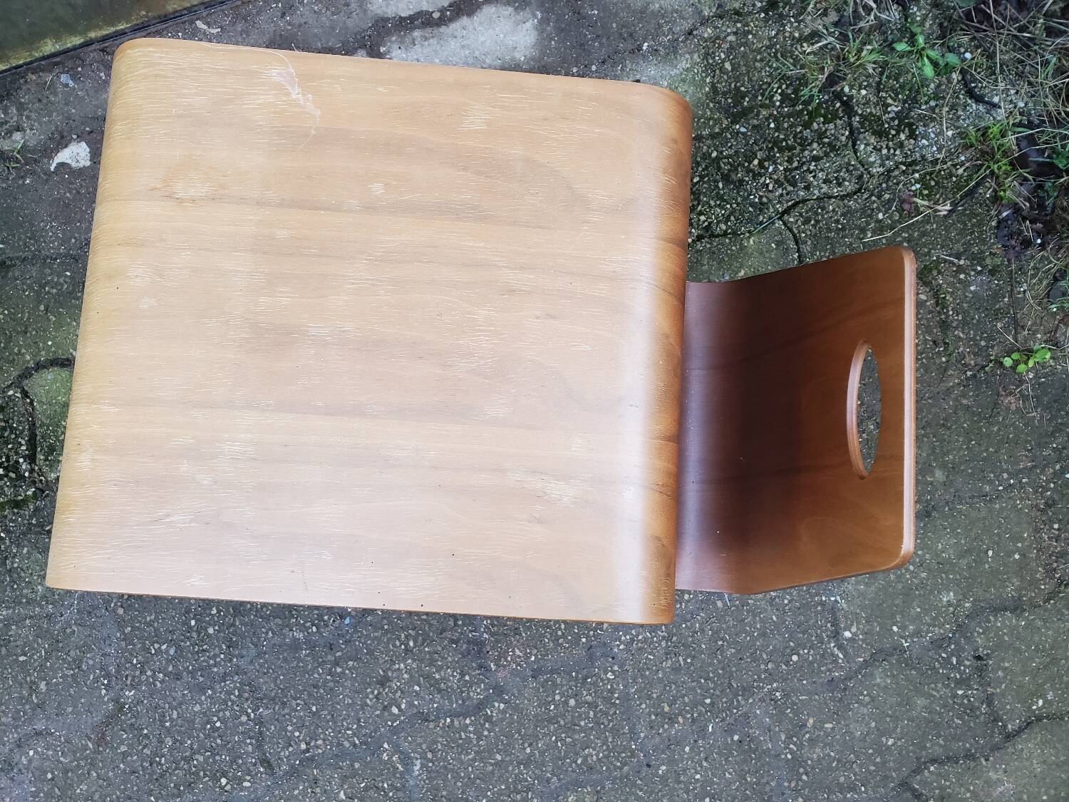 Vintage magazine rack coffee table 70/80