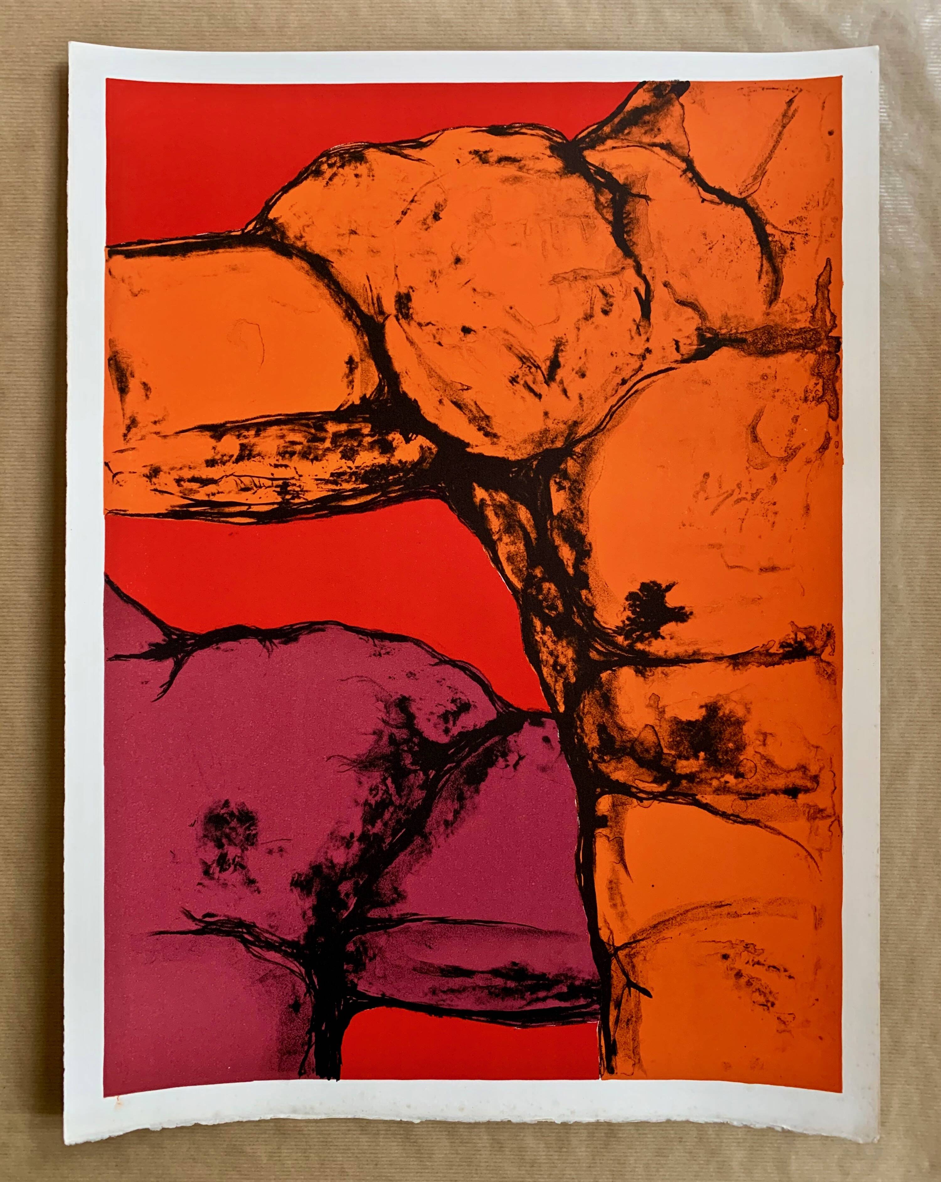 Lithographie originale Maurice Legendre — « Deux Torses » (circa  60–70)