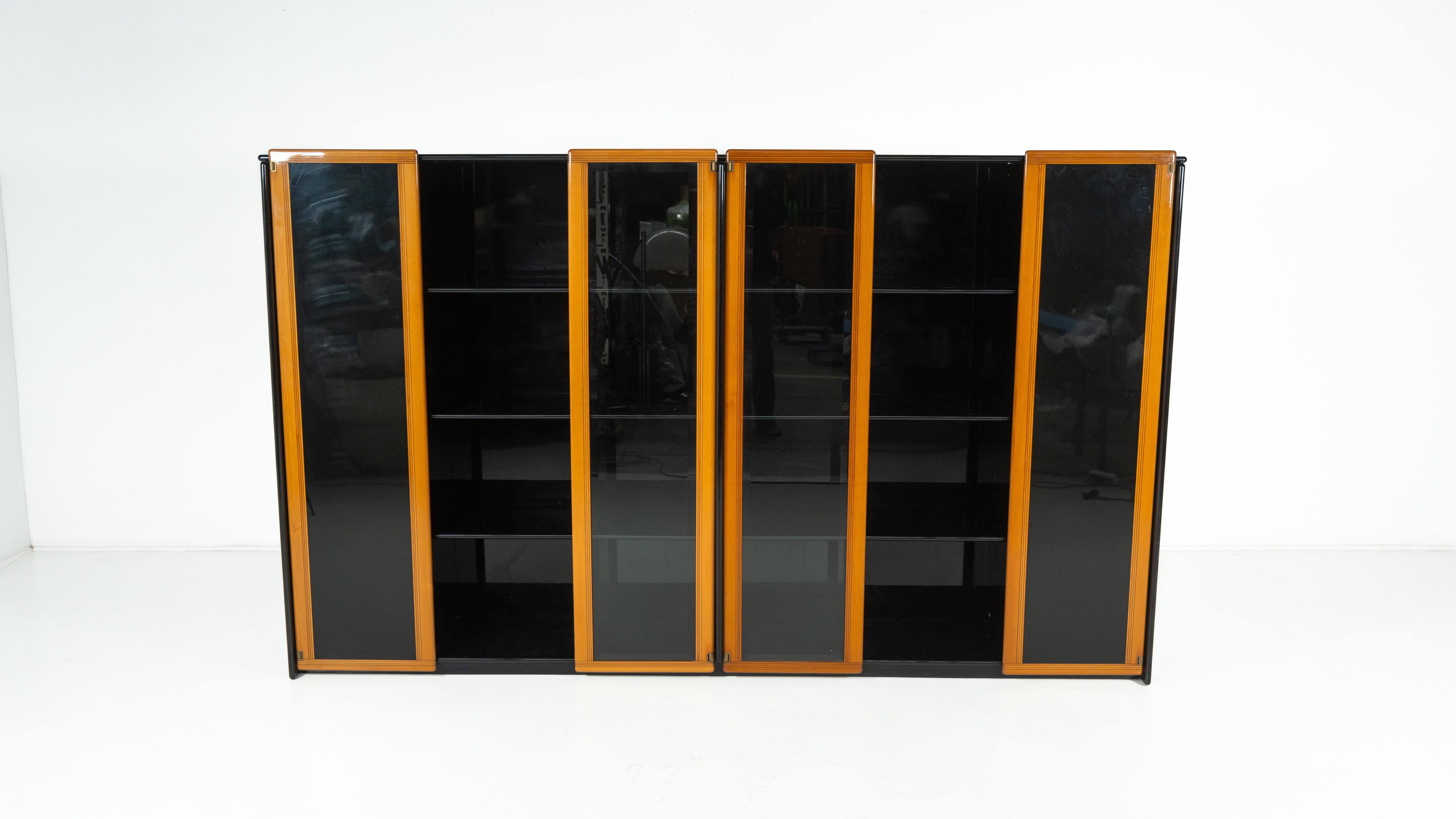 Library/Display Cabinet Artona modern mid-century by Afra and Tobia Scarpa, Maxalto