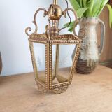 Louis XVI Style Chandelier in Bronze & Polished Glass - H 33 cm