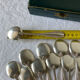 12 silver-plated metal ice cream spoons Ercuis, Toledo model